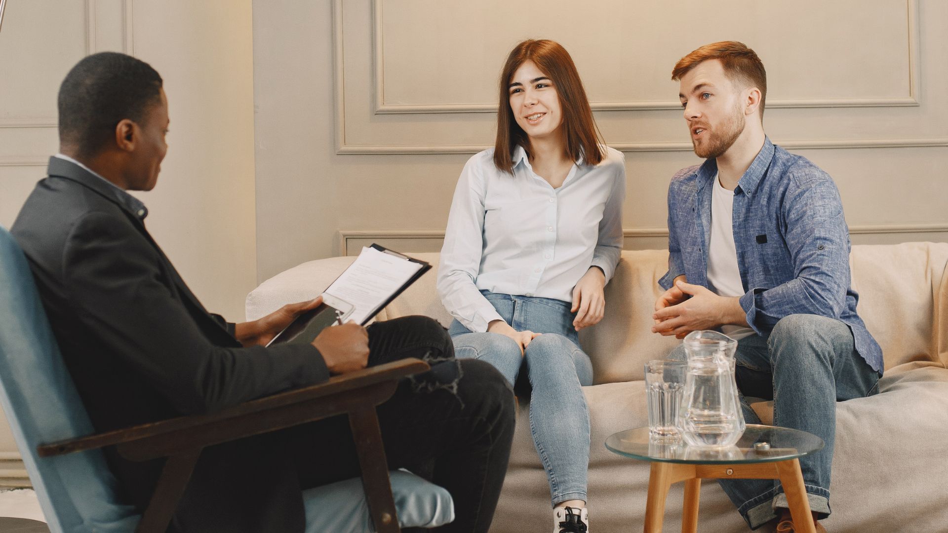 Married Couple Having a Couples Therapy